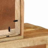 Dressing Table Brown 100 x 40 x 120 cm Solid Mango Wood 374096
