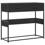 Console Table Black 90x35x80 cm Engineered Wood 849174