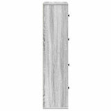 Bookcase Grey Sonoma 60x24x101.5 cm Engineered Wood 860396