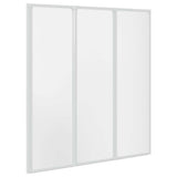 140785 Shower Bath Screen Wall 141 x 132 cm 3 Panels Foldable