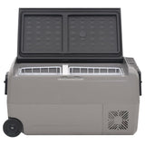 Cool Box with Wheel and Handle Black&Grey 50 L PP&PE 3154656