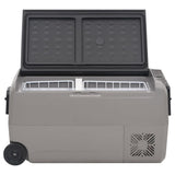 Cool Box with Wheel and Handle Black&Grey 50 L PP&PE 3154656