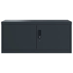 ZNTS File Cabinet Anthracite 90x40x220 cm Steel 3188332