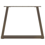 Coffee Table Legs V-Shape 2 pcs Natural Steel 70x cm Steel 4012559