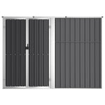 Garden Tool Shed Anthracite 225x89x161 cm Galvanised Steel 316215