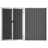 Garden Tool Shed Anthracite 225x89x161 cm Galvanised Steel 316215