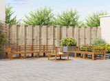 Outdoor Sofa Set 8 pcs Natural Solid Acacia Wood 3366107