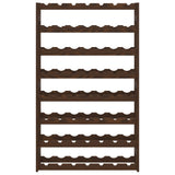Wine Rack for 56 Bottles Brown Solid Wood Pine 373393