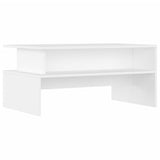 Coffee Table White 90x55x42.5 cm Engineered Wood 834278