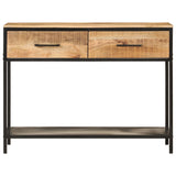 Console Table 100x35x76 cm Solid Wood Mango and Iron 358581