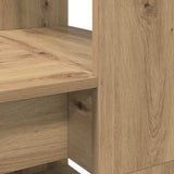 Desk with Shelf Artisan Oak 113 x 54 x 120 cm Engineered Wood 869281