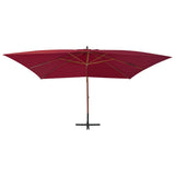 Cantilever Garden Parasol Bordeaux red 44493
