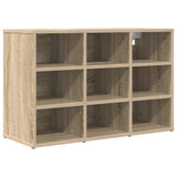 Shoe Cabinet Sonoma Oak 77.5 x 30 x 51 cm Engineered Wood 808678