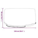 Garden Furniture Covers 2 pcs 10 Eyelets 230x90 cm Round 3155353