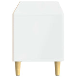 TV Cabinet High Gloss White Engineered Wood 896679