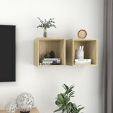 805454 Wall Cabinets 2 pcs Sonoma Oak 37x37x37 cm Engineered Wood