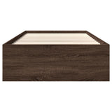Bed Frame Brown Oak Engineered Wood Single Bed Frame 3295680