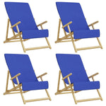 Beach Towels 4 pcs Royal Blue 60x135 cm Fabric 400 GSM 3157058
