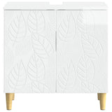 Bathroom Sink Cabinet DELFT High Gloss White 59.5 x 31.5x 59 cm 897009