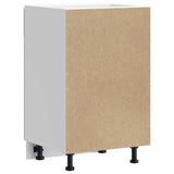 Kitchen Base Cabinet Porto High Gloss White Engineered Wood 853959