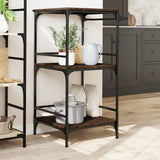 Kitchen Trolley Brown Oak 60.5x50x105 cm Engineered Wood 842340