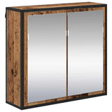 Bathroom Furniture Set with Door 3 pcs Old Wood Engineered Wood 3402432