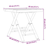 Bistro Set Natural Bamboo Bamboo 3 Piece Set Foldable 3278523