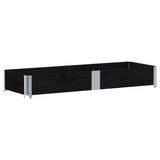 Garden Planter Black 150x50 cm Solid Wood Pine 3295404
