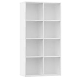 Book Cabinet White Engineered wood Medium Book Cabinet 800153