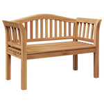 Garden Bench Brown 120 x 53.5 x 85 cm Solid teak wood 42006346