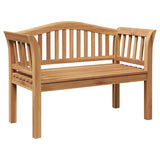 Garden Bench Brown 120 x 53.5 x 85 cm Solid teak wood 42006346