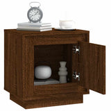 Bedside Cabinets 2 pcs Brown Oak 44x35x45 cm Engineered Wood 819851