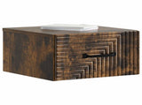 Wall-Mounted Bedside Cabinet 2 pcs Smoked Oak 34.5 x 33 x 20 cm 898606