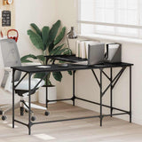 Desk Black Oak 149 x 149 x 75 cm Engineered Wood 882864