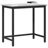 Table Grey Sonoma 100 x 50 x 76.5 cm Engineered Wood and Steel 873771