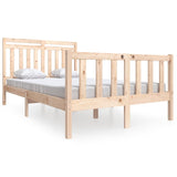 ZNTS 3100953 Bed Frame without Mattress Solid Wood 120x200 cm