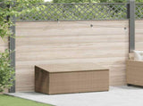 Garden Storage Box Beige 110x50x58 cm Poly Rattan 4104072