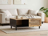 Coffee Table Natural 80 x 50 x 40 cm Solid Mango Wood 4018848