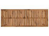 Garden Dinner Table Natural and Black 108.5 x 55 x 75 cm 901313