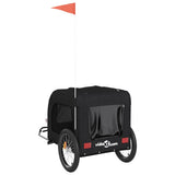 Pet Bike Trailer Black Oxford Fabric and Iron 93842