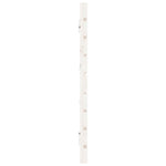 ZNTS Wall Headboard White 206x3x63 cm Solid Wood Pine 824719