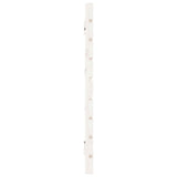 ZNTS Wall Headboard White 206x3x63 cm Solid Wood Pine 824719