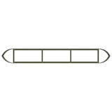 Raised Garden Bed Olive Green 300 x 40x 40 cm Steel 8011729