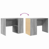 Desk with Shelf Grey Sonoma 102 x 50 x 75 cm Engineered Wood 869543