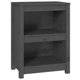Book Cabinet Grey 50x35x68 cm Solid Wood Pine 821701