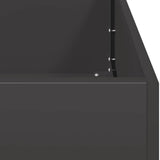 Planter Black 280x80x40 cm Steel 860759