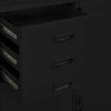 Office Cabinet Black Steel Large Locks Office Cabinet 336415