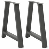 Dining Table Legs A-Shaped 2 pcs Anthracite 70x cm Steel 4012854