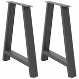 ZNTS Coffee Table Legs A-Shaped 2 pcs Anthracite 70x cm Steel 4012854