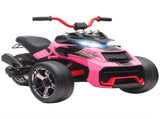 12V Kids Electric Ride On Car with 3 Wheeler, MP3 Player, Horn, 2 Speeds, LED Lights for Boys & T3398P422431